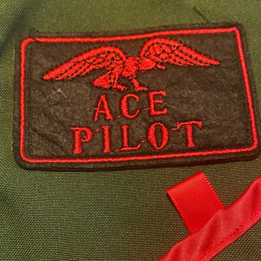 Green Ace Pilot jumpsuit Costume - Picture 3 of 6